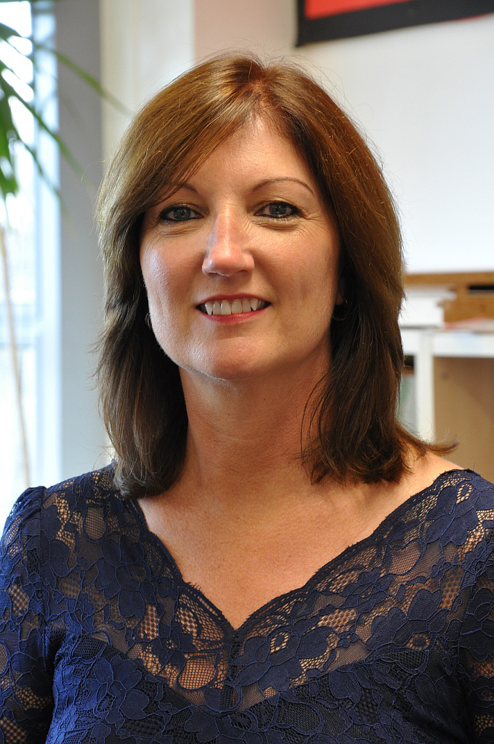 Woman with brown hair